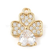 Латунные микропаве прозрачные кубические циркониевые подвески KK-R219-30G