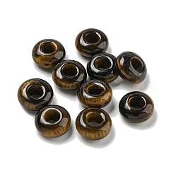 Natürlichen Tigerauge Perlen, Rondell, 10x4.5 mm, Bohrung: 3.5 mm
