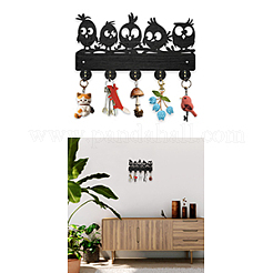 Grucce da parete in legno e ferro&nbsp;HJEW-WH0055-152