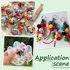 3 комплект полиэстеровых шариков для украшения&nbsp;DIY-SC0031-26G