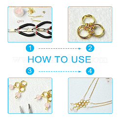 Открытые соединительные кольца из нержавеющей стали 304 с вакуумным покрытием PVD&nbsp;STAS-UN0006-02