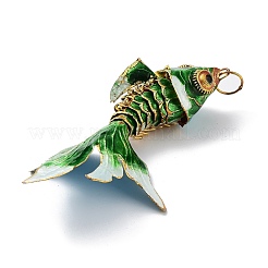 Латунные перегородчатые подвески&nbsp;KK-P251-A04-G