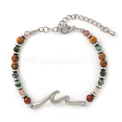 Wellengliederarmbänder aus Edelstahl 304&nbsp;NC8971-1