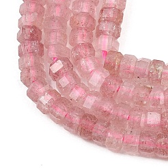 Природного кварца клубники нитей бисера&nbsp;G-G345-C22-2x4mm