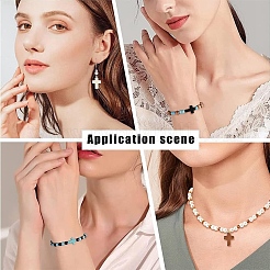 120шт 4 цвета синтетические бирюзовые бусины&nbsp;TURQ-YW0001-09