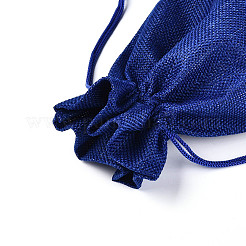 Rechteckige Verpackungsbeutel aus Polyesterimitat-Jute&nbsp;ABAG-N009-01A-07