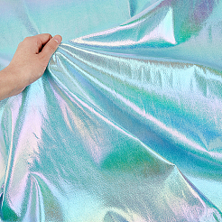 Kunstlederstoff mit Regenbogen-Farbverlauf&nbsp;AJEW-WH0314-291C