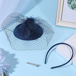 Horquillas y diademas para el pelo con plumas y goma EVA para boda para mujer&nbsp;OHAR-WH0034-38