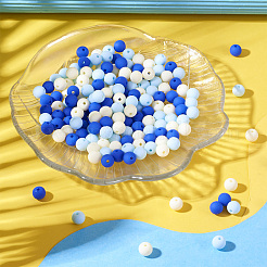 191~193шт прорезиненные акриловые бусины&nbsp;MACR-TA0001-99B