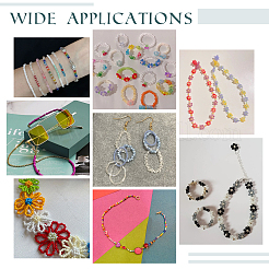 Набор стеклянных круглых бусин&nbsp;SEED-WH0003-01