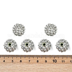 Бусины со стразами из смолы&nbsp;RESI-S315-14x16-15