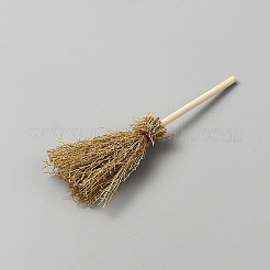 Mini balai en bois d'halloween&nbsp;DJEW-WH0016-57