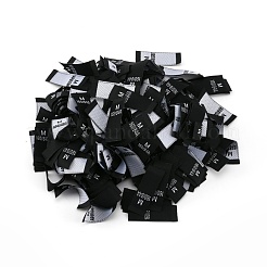 Этикетки с размерами одежды из полиэстера&nbsp;FIND-WH0003-76D