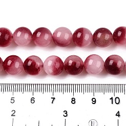 Окрашенные природные белый нефрит бисер пряди&nbsp;G-T138-10mm-210-23