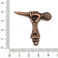 Tibetischer stil Aluminium Anhänger & Charms&nbsp;AL-CBA2376-06R