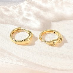Pendientes de aro de circonio cúbico de micro pave de latón&nbsp;KK-CBA98BA-13G