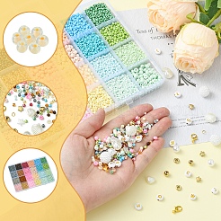 Наборы для самостоятельного изготовления бисерных бусинок из стекла&nbsp;DIY-FS0008-15