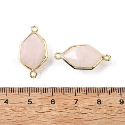 Подвески с граненым соединителем из натурального розового кварца&nbsp;G-H323-05G-04
