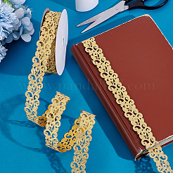 20 ярд полых двухсторонних цветочных кружевных лент из полиэстера&nbsp;SRIB-PH0001-70