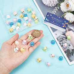 36 шт. 6-х цветные мини-украшения в виде осьминога из смолы&nbsp;CRES-SC0002-70