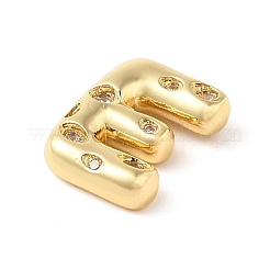 Pendentif en laiton micro pave zircone cubique transparente&nbsp;KK-Z046-01G-E