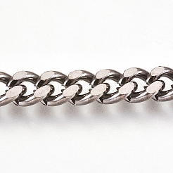 Chaînes à maillons cubains en fer&nbsp;CH-R013-9x8mm-B