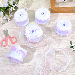5 рулон плоской радужной органзовой ленты&nbsp;OCOR-CY0003-29A