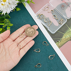 20 шт латунные серьги крючки&nbsp;KK-BBC0022-93G