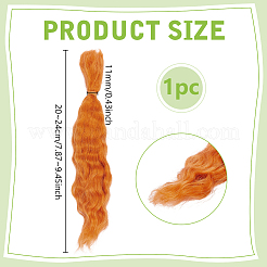 Мохеровые кудрявые парики для изготовления кукол&nbsp;DIY-WH0750-117A