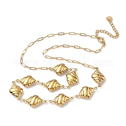 Ocean 304 Edelstahl Gliederkette Halsketten für Damen&nbsp;LS-NJEW-A060-01D-G