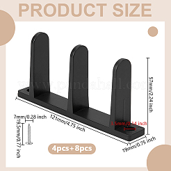 4 Stück ABS-Kunststoff-Schiebetür-Bodenführung&nbsp;FIND-WH0441-89A