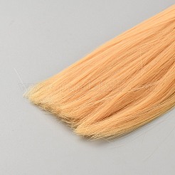 Пластиковый кукольный парик волосы&nbsp;AJEW-WH0695-007B