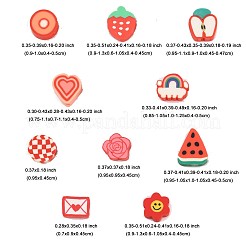 100шт 10 стиля ручной работы бусины из полимерной глины&nbsp;CLAY-FP0001-19