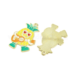 Plaqué or pendentifs en alliage d'émail&nbsp;ENAM-Z017-10G-02