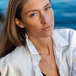 Антикоррозийные 1шт 925 подвески из стерлингового серебра с микропаве из кубических цирконий&nbsp;STER-PH0001-24P