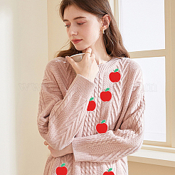 16 Stück Apfel-Stickgarn aus Polyester und Baumwolle zum Aufbügeln/Aufnähen&nbsp;PATC-CA0001-19B