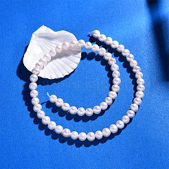 Fili di perle di perle d'acqua dolce coltivate naturali&nbsp;X-PEAR-S001-6-7mm-3