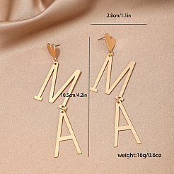Muttertags-Ohrhänger aus Legierung&nbsp;FS-WG55F3B-01