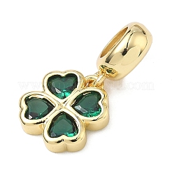 Подвеска в виде клевера в европейском стиле ко Дню Святого Патрика&nbsp;KK-P345-04G