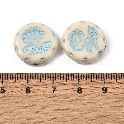 Perles acryliques opaques peintes&nbsp;AC-CBAA127-02B