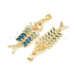 Pendenti in ottone con zirconi colorati&nbsp;X-KK-E800-05B-G
