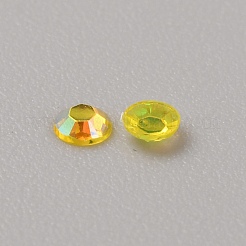 Cabochons en strass en résine transparente plaquée couleur ab&nbsp;CRES-TAC0003-21A