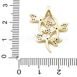 Латунные микро проложить кубического циркония подвески&nbsp;KK-A237-01C-G