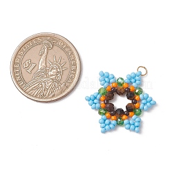 Стеклянные подвески из бисера&nbsp;PALLOY-MZ01241