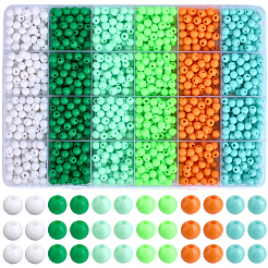 1440pcs 6 Arten undurchsichtige Acrylperlen&nbsp;MACR-PA0001-78