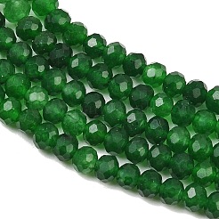 Brins de perles de jade blanc naturel teintées&nbsp;GG-CBAF9EE-A32-3x4mm