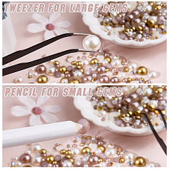1 Schachtel halbrunde Cabochons aus Kunstharz und ABS-Perlen&nbsp;DIY-CP0012-96B