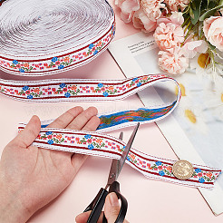 11 ярд поликоттоновой (полиэстер-хлопковой) ленты для вышивки цветов&nbsp;OCOR-GA0001-98B