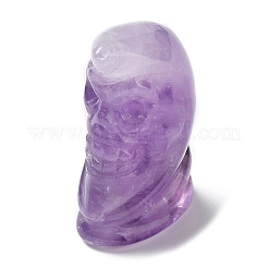 Figurines de crâne de guérison sculptées en améthyste naturelle&nbsp;G-H288-04-06