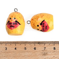 Résine opaque avec pendentifs en alliage&nbsp;RE-CBA08CD-07B